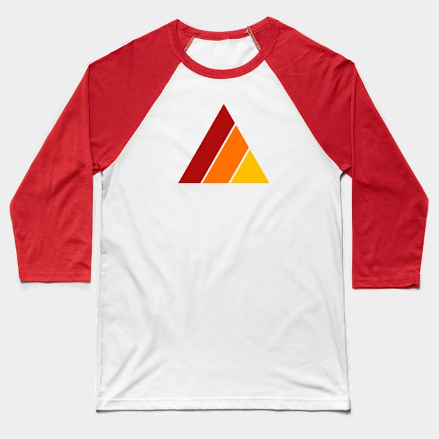 Abstract Mountain Sunset Baseball T-Shirt by pholange